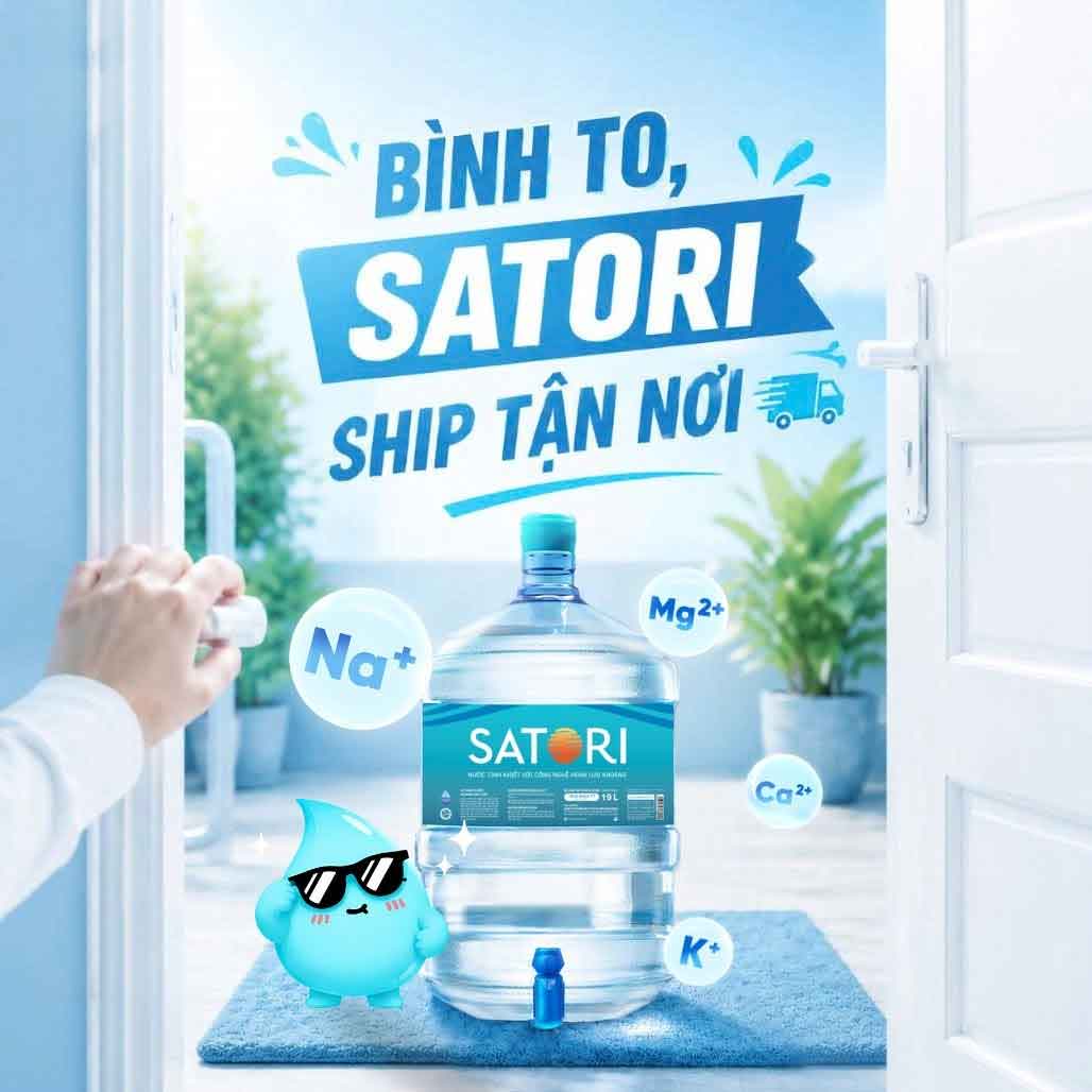 Tổng đài đặt nước uống satori và đổi nước satori chính hãng tại TP.HCM