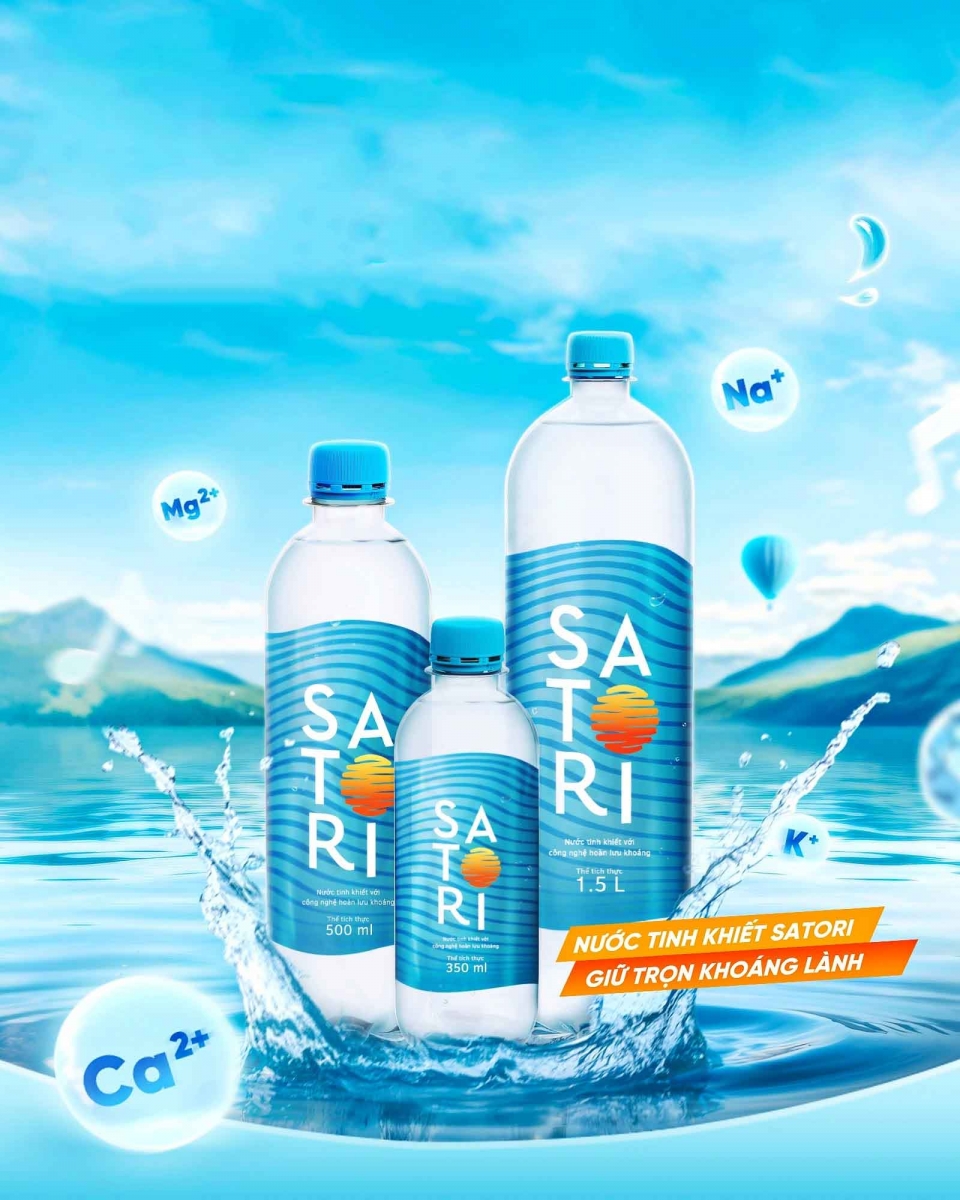 Bình nước uống Satori 20L chính hãng