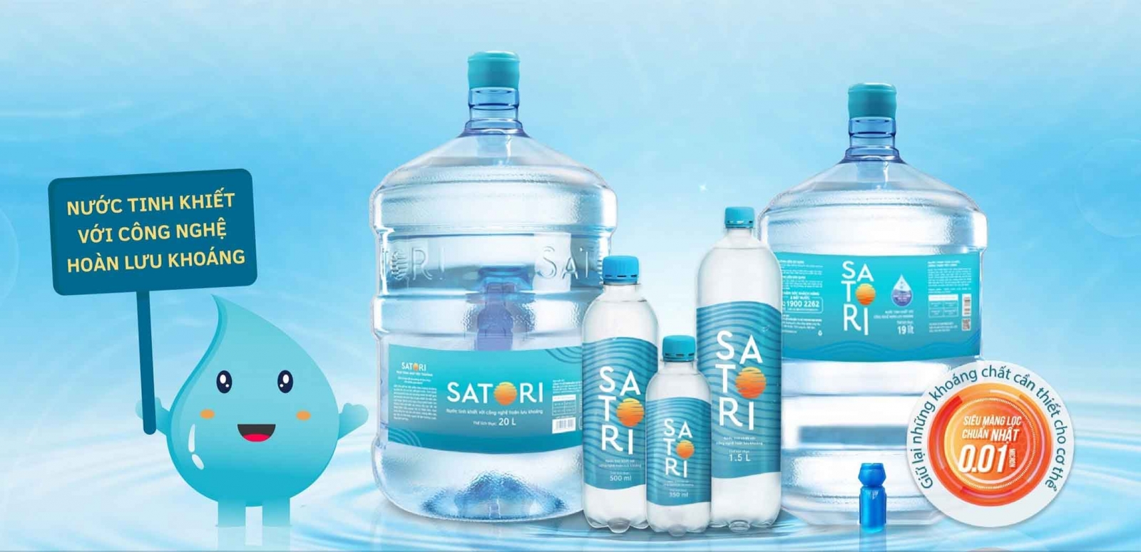 Nước uống satori giữ khoáng tự nhiên tốt cho sức khỏe