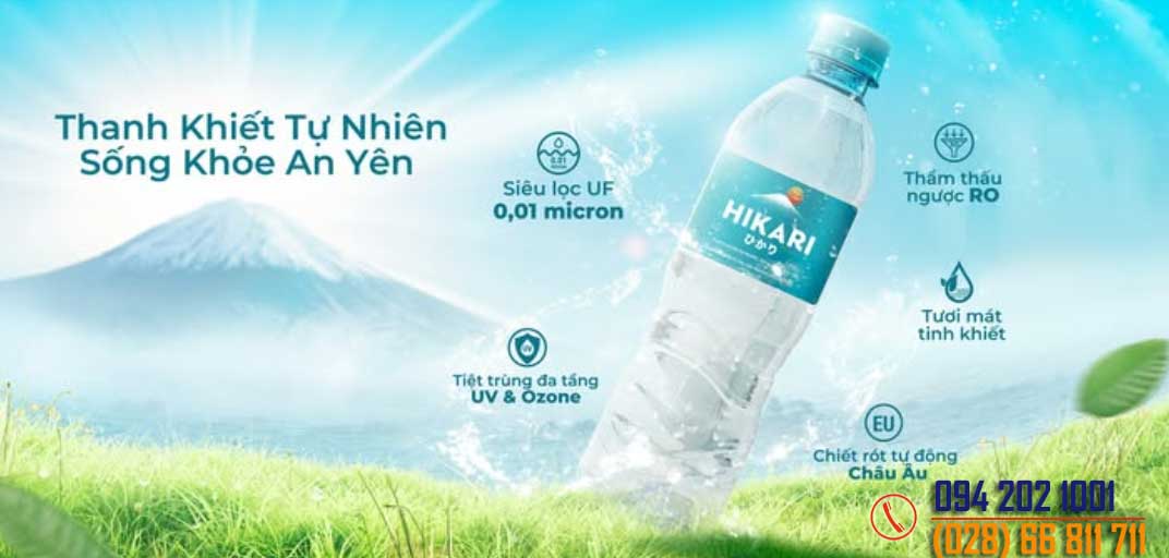 Thùng nước Hikari 500mL - Nước suối đóng chai giá rẻ giao tận nơi
